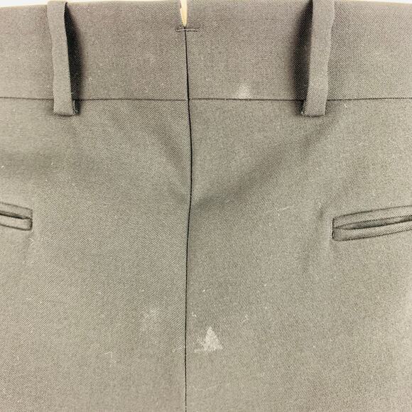 ALEXANDER MCQUEEN Size 38 Black Grey Two Tone Wool Flat Front Dress Pants - Picture 4 of 9